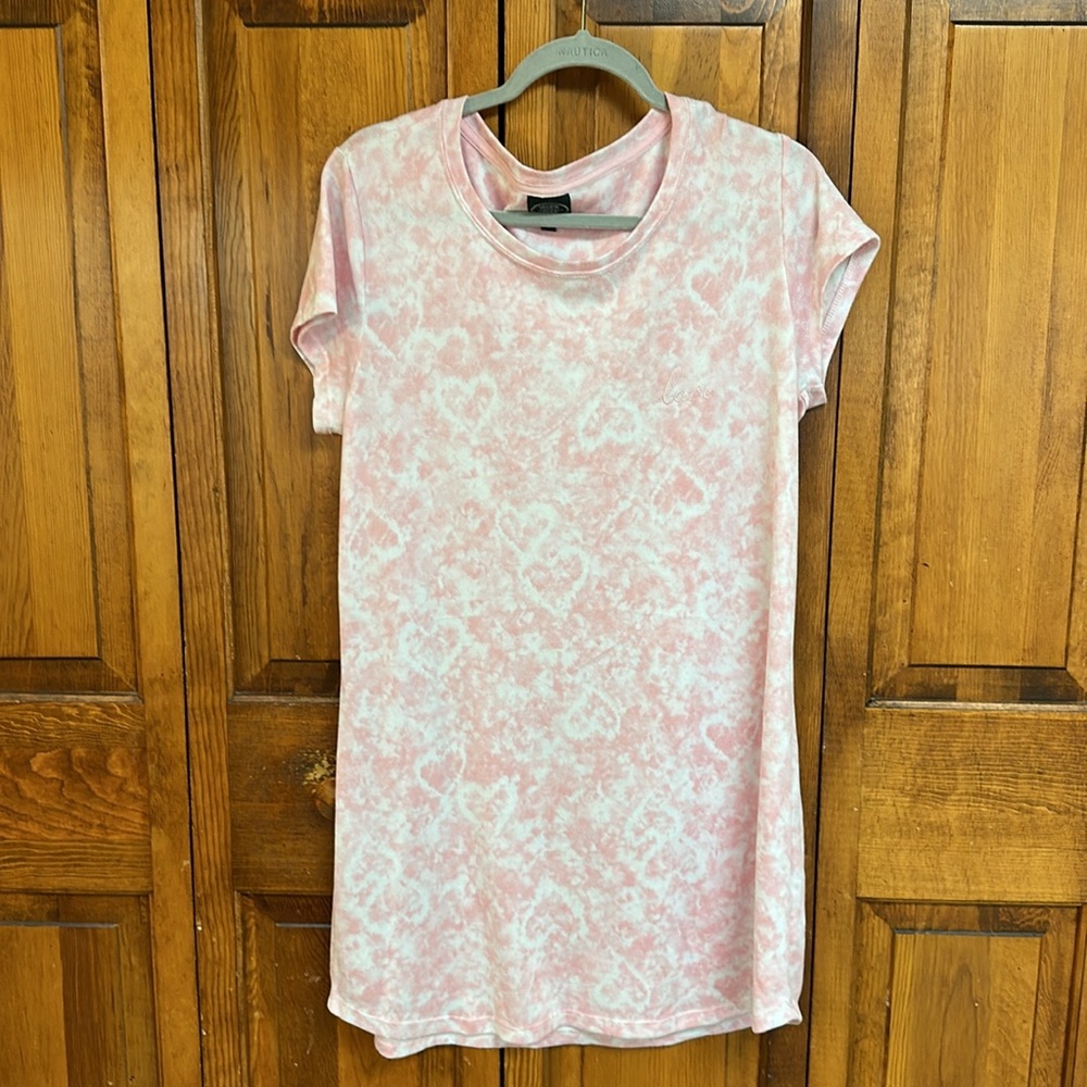 Laura Ashley Shortsleeved Love Themed Nightgown PJ Dress L EUC